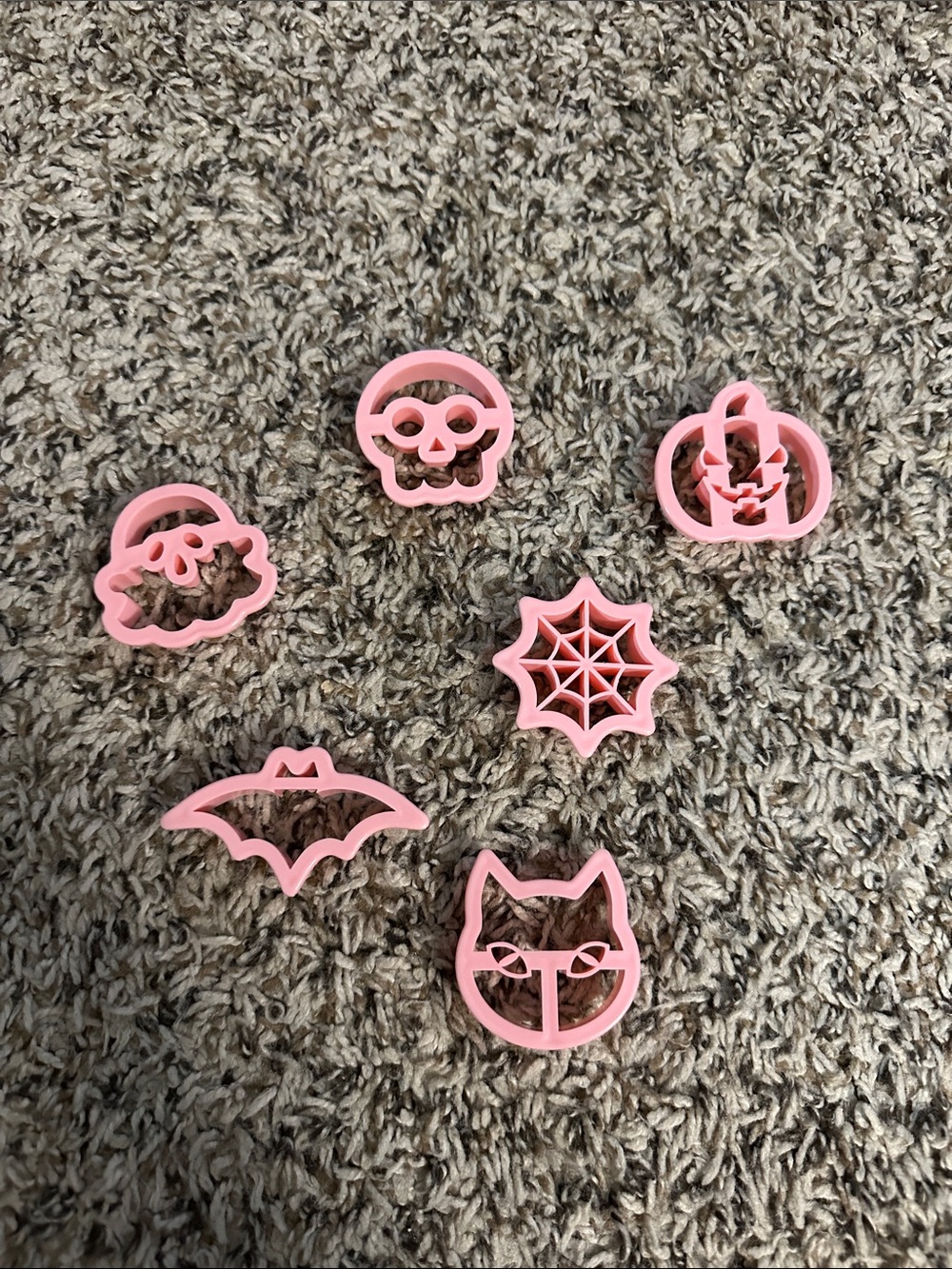 Pink Halloween Kids Cookie Cutter Set